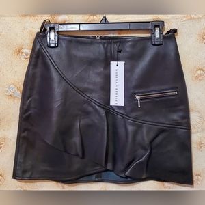 Mini Leather Skirt